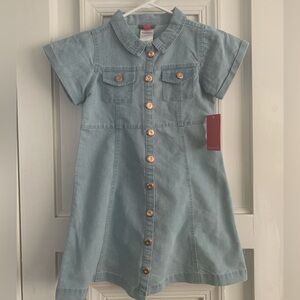 Vince Camuto Light Blue Kids Denim Dress